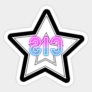 Mirrored Cisgender Sticker